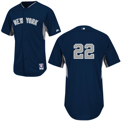 Jacoby Ellsbury #22 mlb Jersey-New York Yankees Women's Authentic 2014 Navy Cool Base BP Baseball Jersey